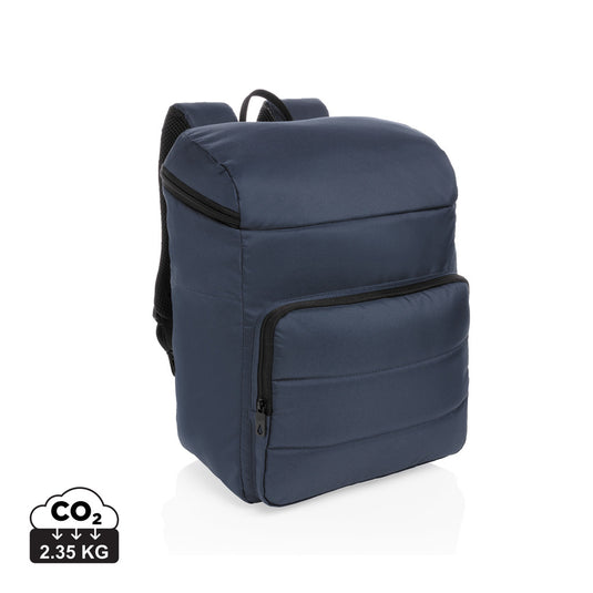 Outdoor Impact AWARE™ RPET cooler backpack by XD Xclusive with insulated interior and adjustable straps in a rugged design