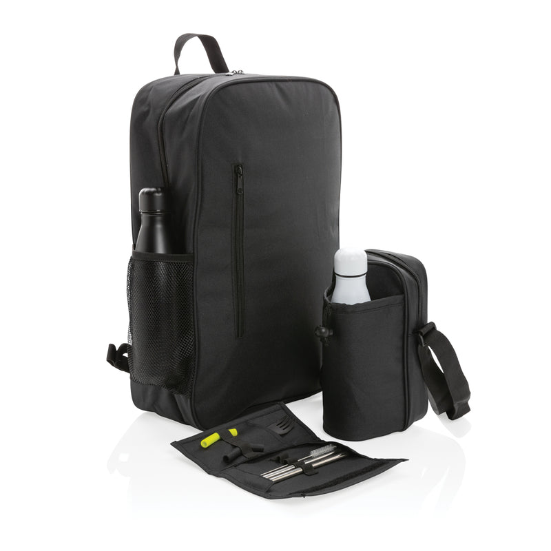 Load image into Gallery viewer, XD Collection Tierra cooler backpack for outdoor activities, featuring insulated compartments and adjustable straps.
