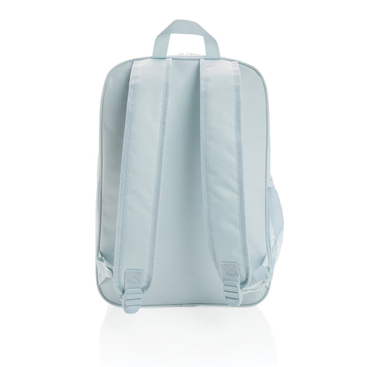XD Collection Tierra cooler backpack for outdoor adventures, showing its durable design and spacious main compartment.