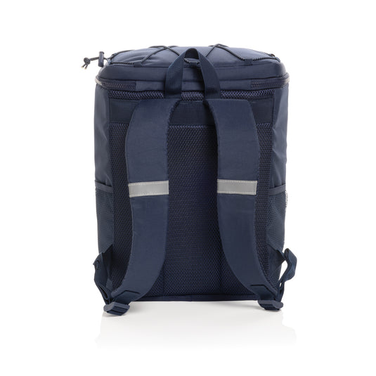 Outdoor Sonny Aware™ RPET cooler backpack by XD Collection with insulated interior and adjustable straps, suitable for day trips.