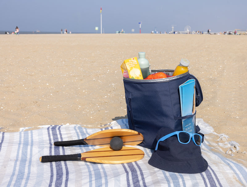 Load image into Gallery viewer, Sonny Aware™ RPET cooler backpack by XD Collection, outdoor outdoor backpack with insulated interior and adjustable straps.
