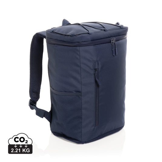 Sonny Aware™ RPET outdoor cooler backpack by XD Collection with insulated compartments and adjustable straps, stylish and eco-friendly.