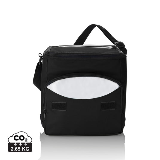 Foldable outdoor cooler bag by XD Collection with insulated interior and carry handle, ideal for picnics and outdoor activities.