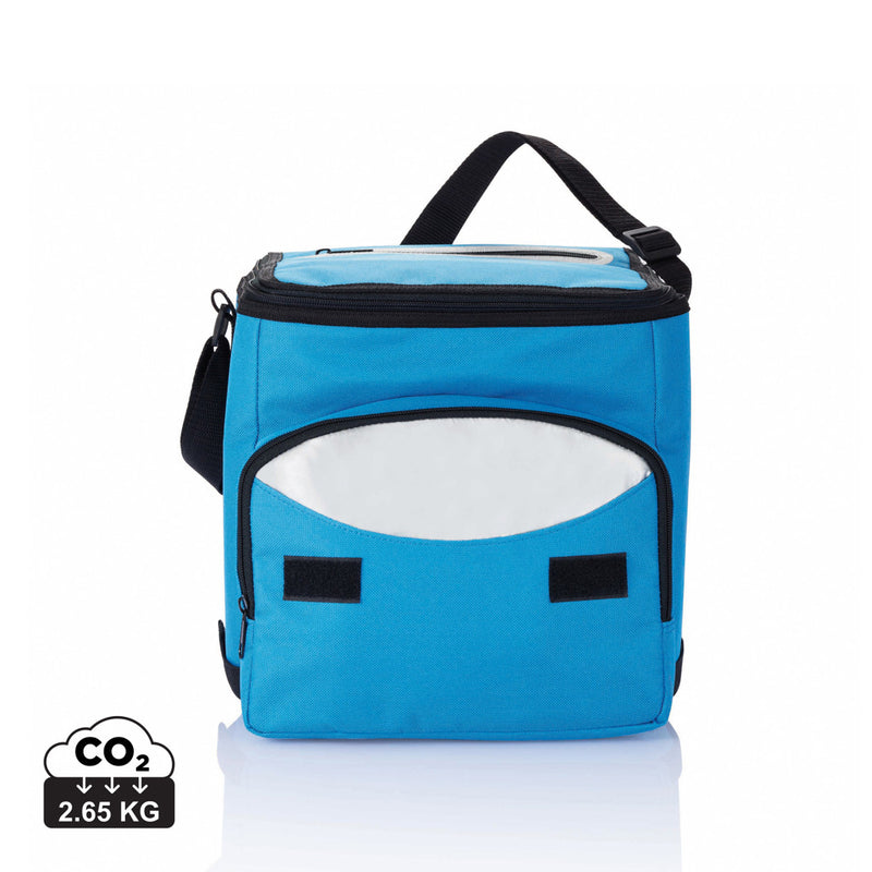Load image into Gallery viewer, Foldable outdoor cooler bag from XD Collection with insulated interior and carrying handle, perfect for picnics and outdoor activities.
