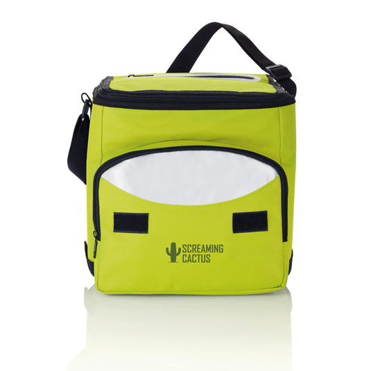 Outdoor foldable cooler bag by XD Collection with insulated interior, portable design, and adjustable straps for outdoor activities.
