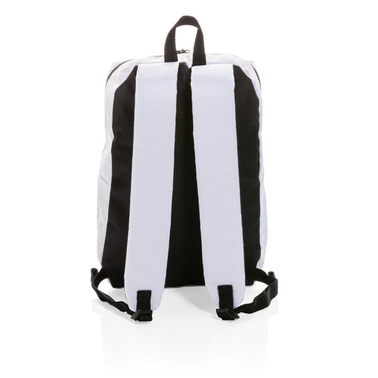 PVC-free casual backpack from XD Collection featuring a stylish, lightweight design with multiple compartments for everyday use.