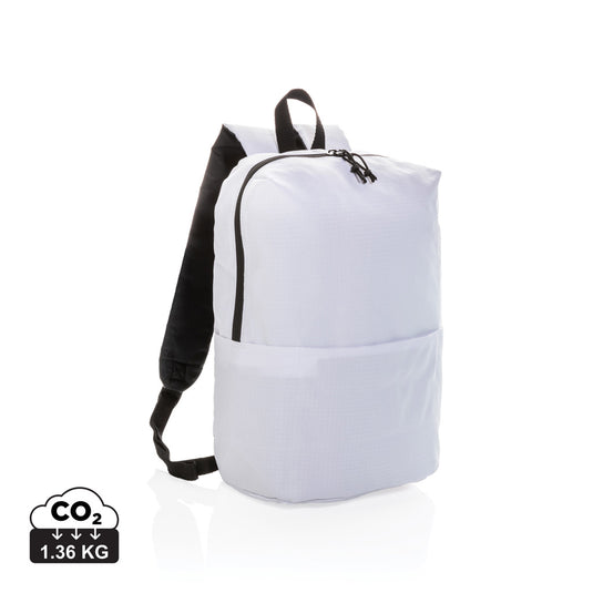 PVC-free casual backpack from XD Collection featuring a sleek, modern design with adjustable straps and multiple compartments.