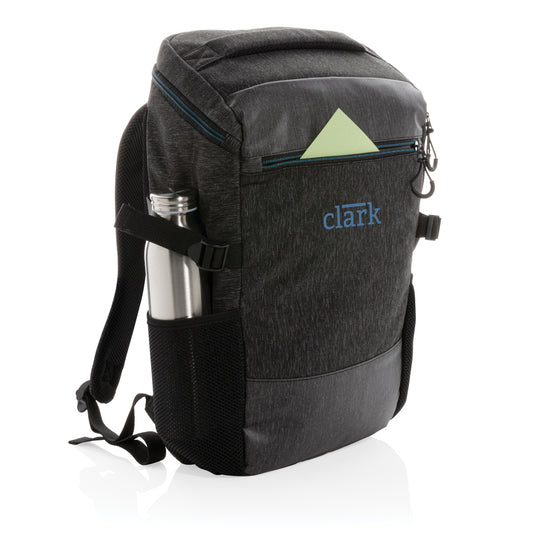 XD Collection 900D easy access 15.6-inch laptop backpack made of PVC-free durable fabric with multiple compartments.