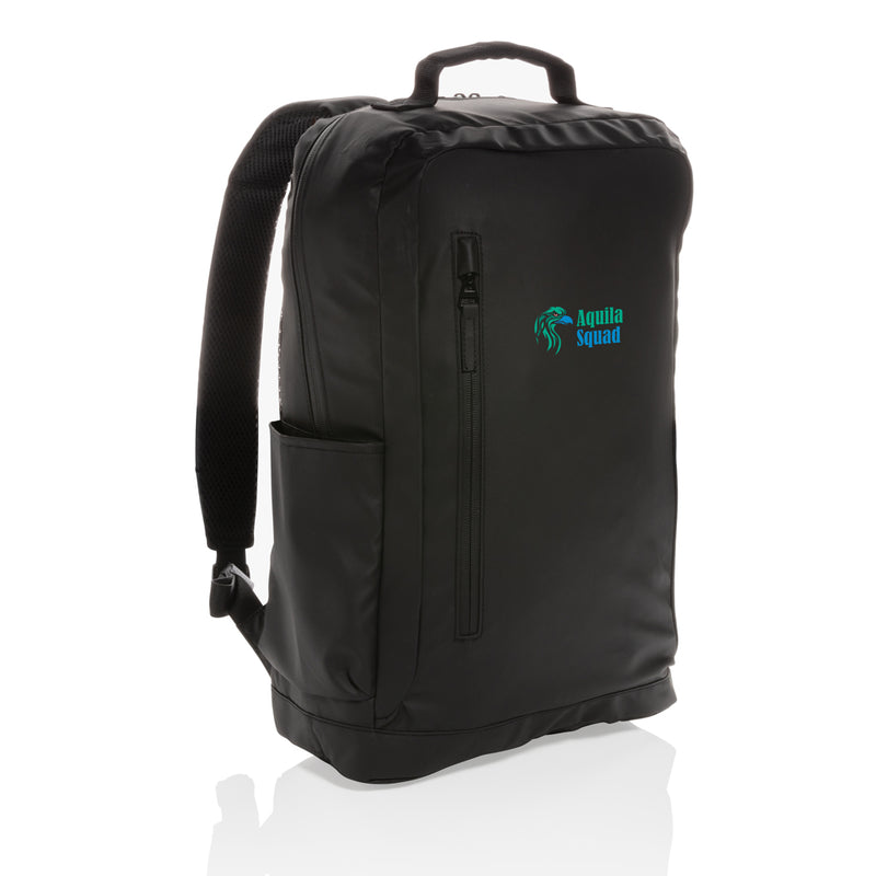 Load image into Gallery viewer, Fashion black 15.6-inch laptop backpack by XD Collection, PVC-free bag with padded compartments and sleek design.
