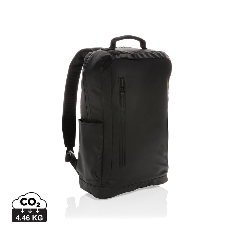 Load image into Gallery viewer, Black 15.6-inch laptop backpack by XD Collection, PVC-free, stylish bags and travel accessory with multiple compartments.
