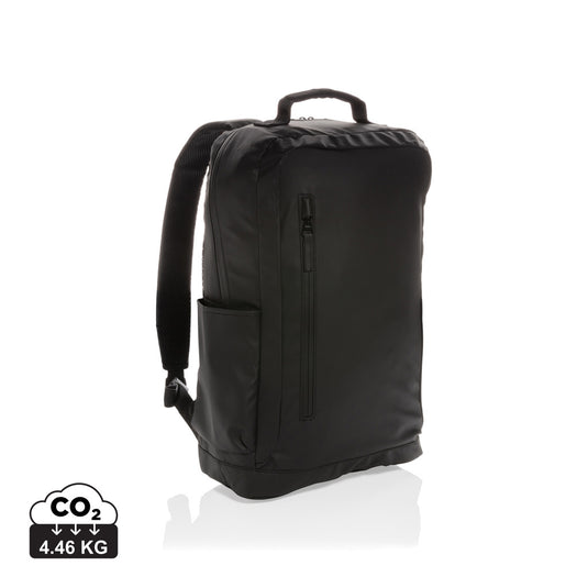Black 15.6-inch laptop backpack by XD Collection, PVC-free, stylish bags and travel accessory with multiple compartments.