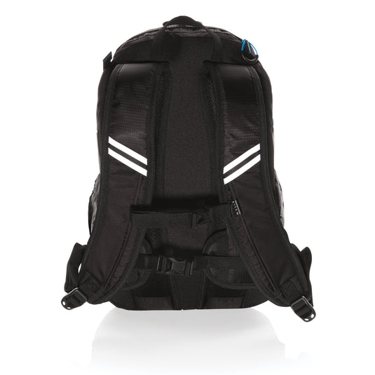 XD Collection Explorer ripstop medium hiking backpack 26L with PVC-free durable fabric and multiple compartments for outdoor travel.