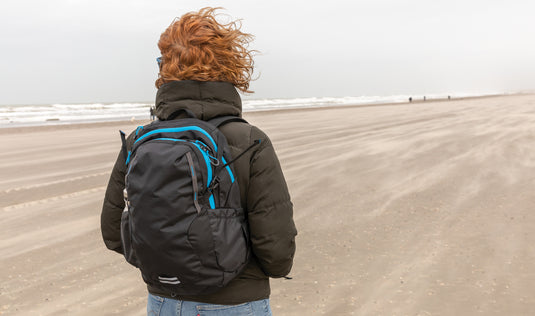XD Collection Explorer ripstop medium hiking backpack 26L with PVC-free material, featuring multiple compartments and durable straps.