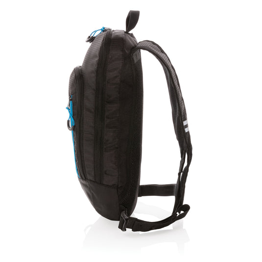 XD Collection Explorer ripstop small hiking backpack with 7L capacity, PVC-free, lightweight outdoor bag for travel and hiking.