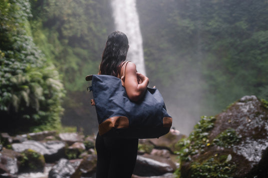 Impact AWARE™ 16 oz. rcanvas large weekend bag - Custom Wood Designs