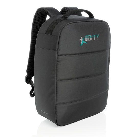XD Xclusive Impact AWARE™ RPET anti-theft 15.6-inch laptop backpack with multiple compartments and padded straps for comfort.