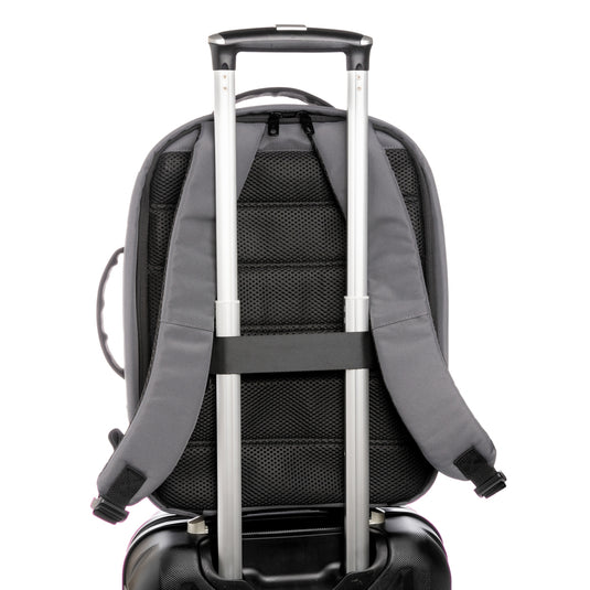 XD Xclusive Impact AWARE™ RPET anti-theft 15.6-inch laptop backpack with multiple compartments and padded shoulder straps.