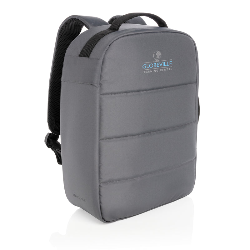 Load image into Gallery viewer, XD Xclusive Impact AWARE™ RPET 15.6-inch anti-theft laptop backpack with multiple compartments and padded straps for comfort.
