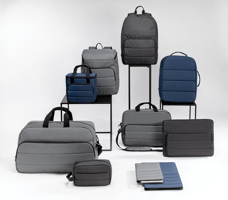 Load image into Gallery viewer, XD Xclusive Impact AWARE™ RPET 15.6-inch anti-theft laptop backpack with multiple compartments and padded shoulder straps.
