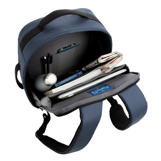 XD Xclusive Impact AWARE™ RPET anti-theft 15.6-inch laptop backpack with multiple compartments and secure design for travel.