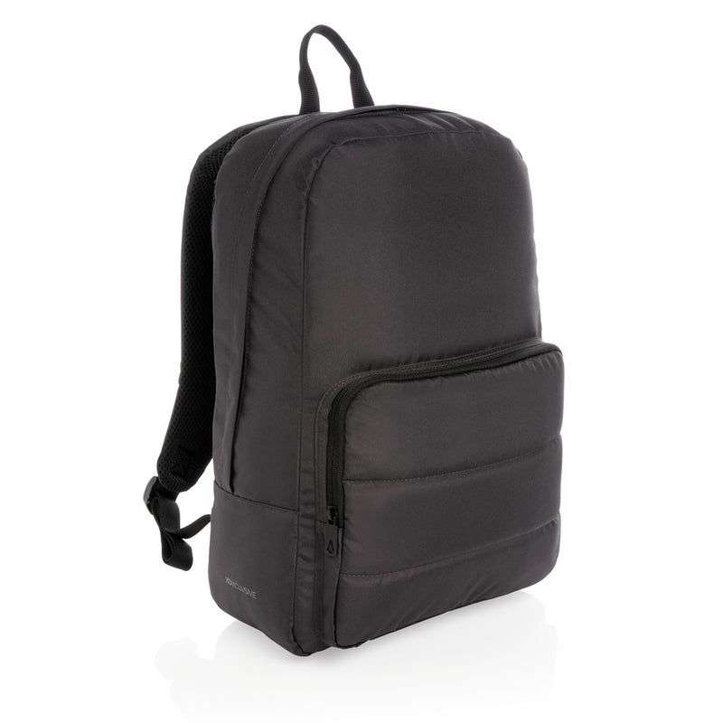 Load image into Gallery viewer, Impact AWARE™ RPET 15.6-inch laptop backpack by XD Xclusive, with multiple compartments and padded straps for comfortable carrying.

