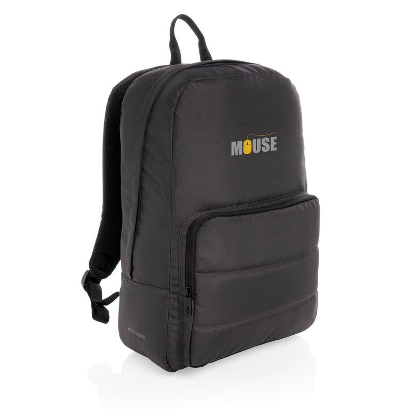 Load image into Gallery viewer, XD Xclusive Impact AWARE™ RPET 15.6-inch laptop backpack, eco-friendly bag with multiple compartments and padded straps.
