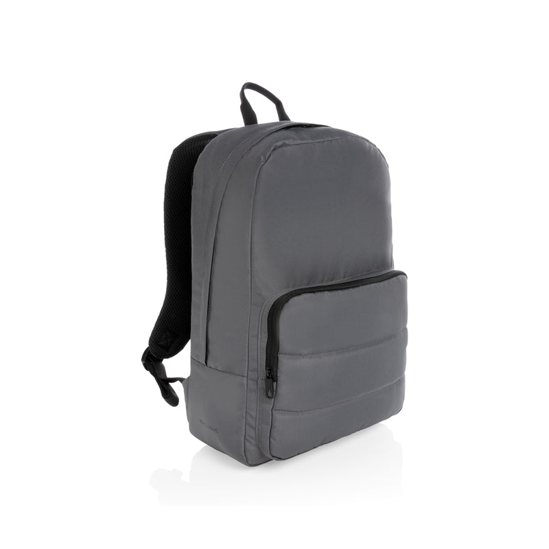 Load image into Gallery viewer, Impact AWARE™ RPET 15.6-inch laptop backpack by XD Xclusive, featuring multiple compartments and adjustable straps for travel and daily use.
