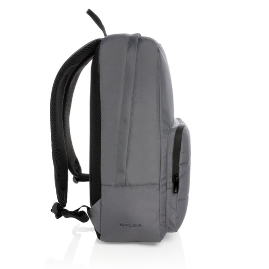 XD Xclusive Impact AWARE™ RPET 15.6-inch laptop backpack with multiple compartments and adjustable straps, made from recycled materials