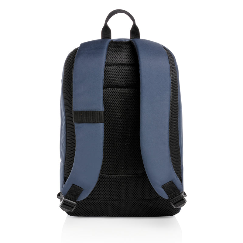 Load image into Gallery viewer, XD Xclusive Impact AWARE™ RPET 15.6-inch laptop backpack featuring multiple compartments and padded shoulder straps.
