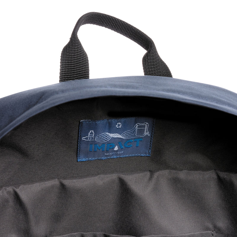 Load image into Gallery viewer, XD Xclusive Impact AWARE™ RPET 15.6-inch laptop backpack with multiple compartments and padded straps, eco-friendly travel bag.
