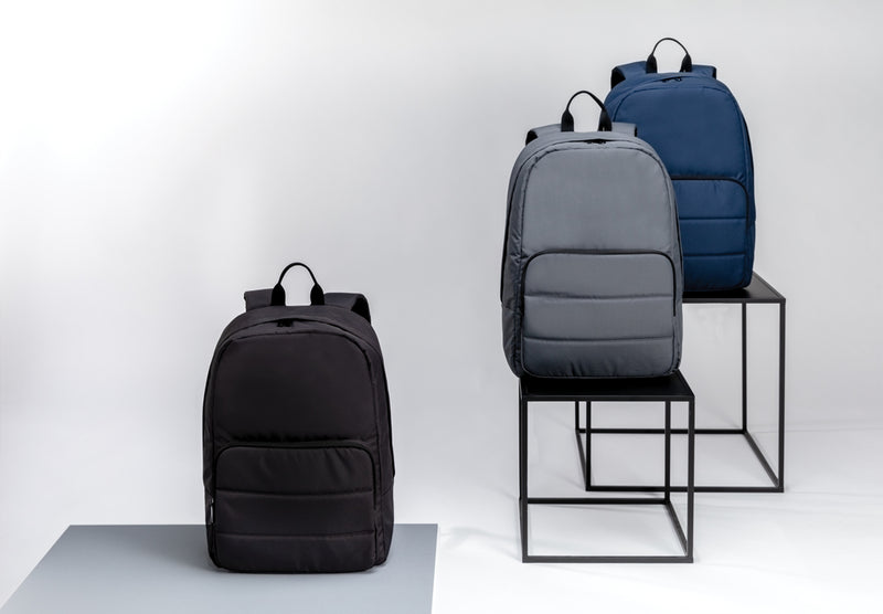 Load image into Gallery viewer, XD Xclusive Impact AWARE™ RPET 15.6-inch laptop backpack, eco-friendly bag with padded compartments for travel and daily use
