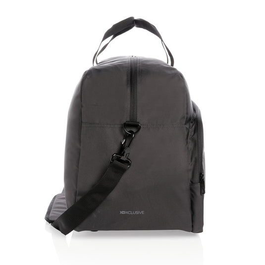 Impact AWARE™ RPET weekend duffel bag by XD Xclusive, showing its spacious design and durable eco-friendly material.