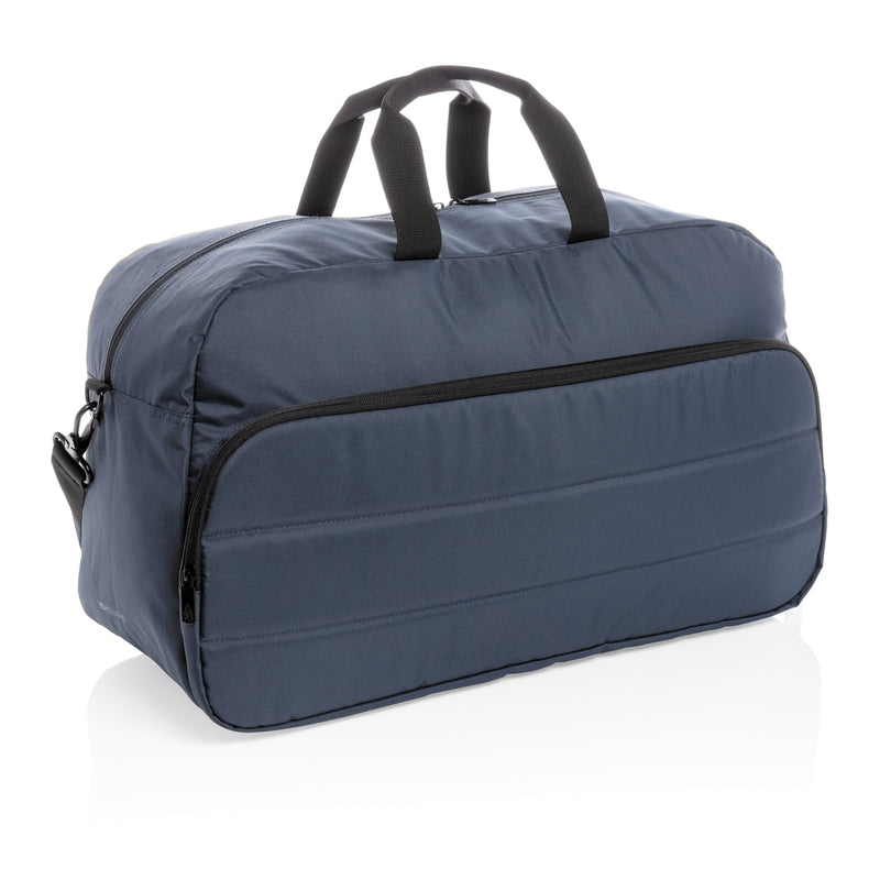 Load image into Gallery viewer, Impact AWARE™ RPET weekend duffel bag by XD Xclusive, showing durable eco-friendly travel bag with handles and zipper closure.
