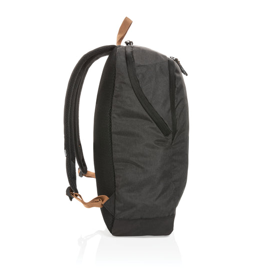 Impact AWARE™ Urban outdoor backpack by XD Collection, featuring durable fabric, multiple compartments, and adjustable straps.