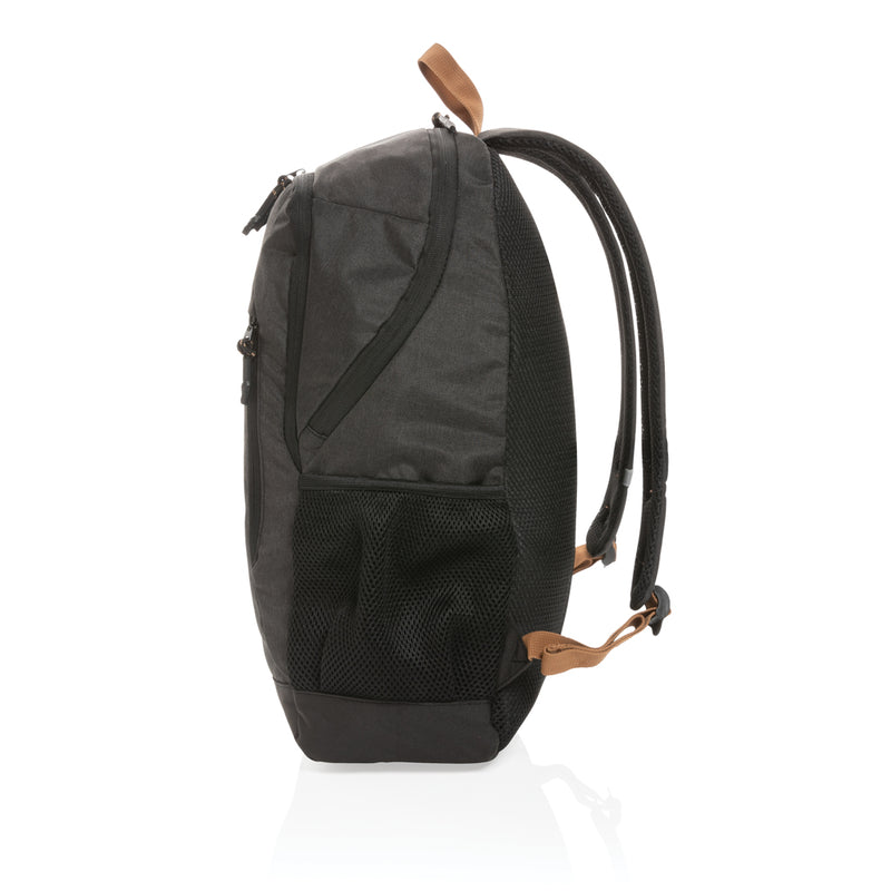 Load image into Gallery viewer, Impact AWARE™ Urban outdoor backpack by XD Collection featuring durable fabric, multiple compartments, and adjustable straps.
