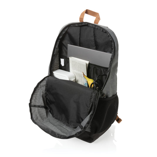 Impact AWARE™ Urban outdoor backpack by XD Collection featuring durable fabric, multiple compartments, and ergonomic straps.