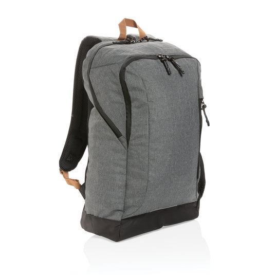 Impact AWARE™ Urban outdoor backpack by XD Collection, black bag with multiple compartments and adjustable straps for travel and daily use.