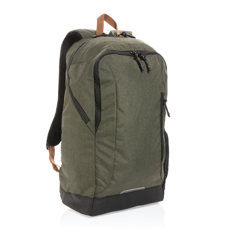 Load image into Gallery viewer, Impact AWARE™ Urban outdoor backpack by XD Collection featuring durable fabric and multiple compartments for travel and daily use.
