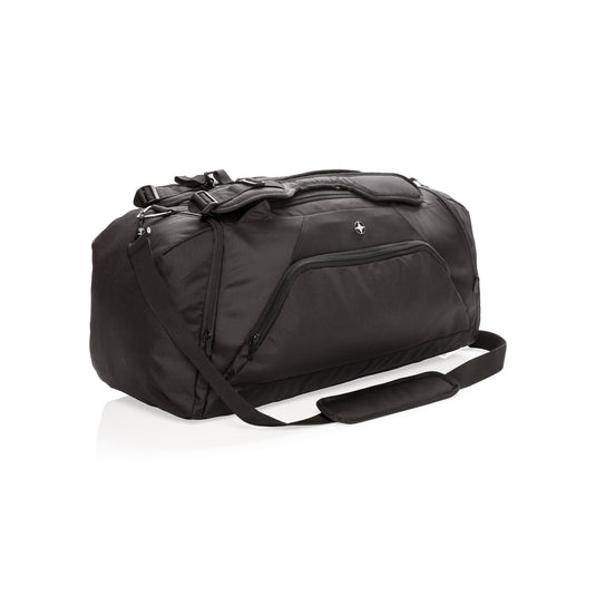 Swiss Peak RFID sports duffel & backpack - Custom Wood Designs