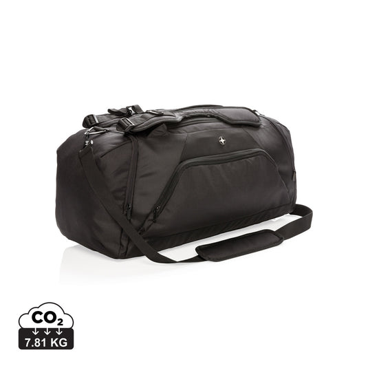 Swiss Peak RFID sports duffel & backpack - Custom Wood Designs