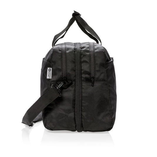 Swiss Peak RFID duffle with suitcase opening - Custom Wood Designs