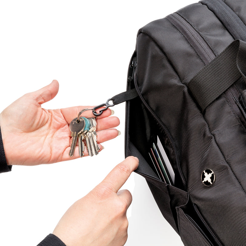Load image into Gallery viewer, Swiss Peak RFID duffle with suitcase opening - Custom Wood Designs
