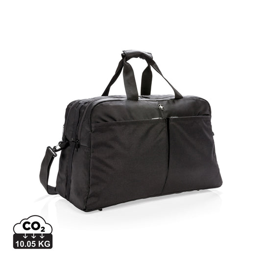 Swiss Peak RFID duffle with suitcase opening - Custom Wood Designs
