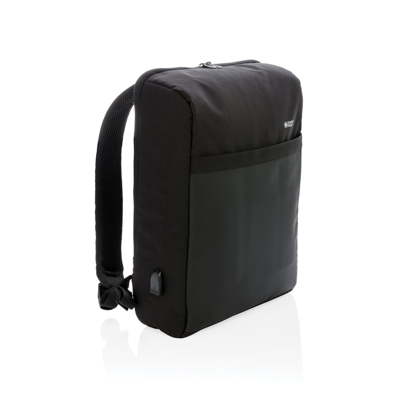 Load image into Gallery viewer, Swiss Peak 15" anti-theft RFID &amp; USB backpack PVC free - Custom Wood Designs
