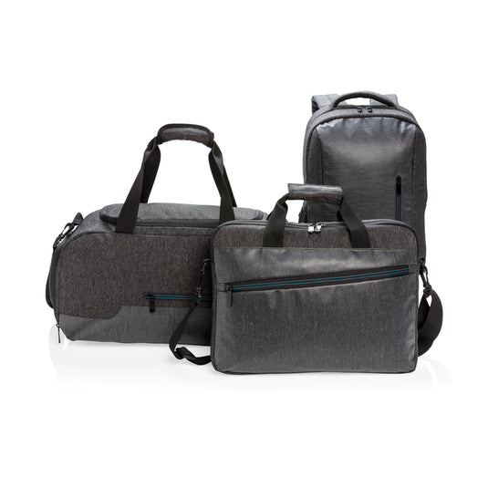 XD Collection 900D PVC-free laptop backpack with multiple compartments, black durable bags and travel gear.