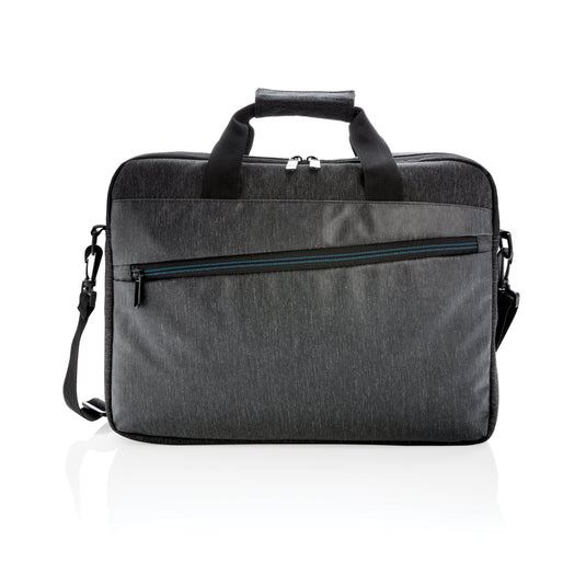 XD Collection 900D PVC-free laptop bag with padded compartment, durable fabric, and adjustable strap for travel and daily use.