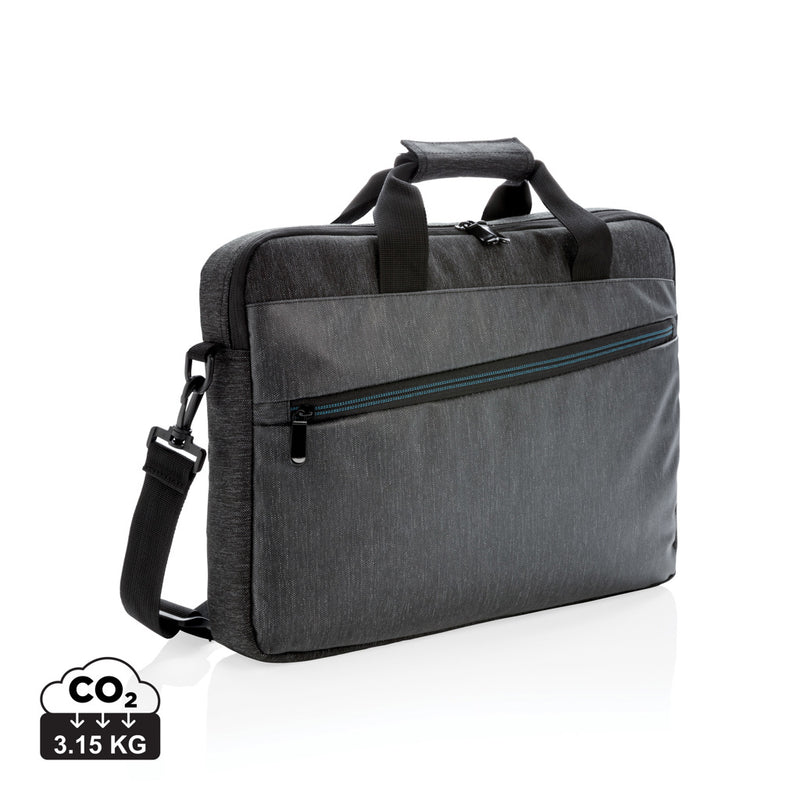 Load image into Gallery viewer, XD Collection 900D PVC-free laptop bag with multiple compartments, durable design, and sleek black finish.
