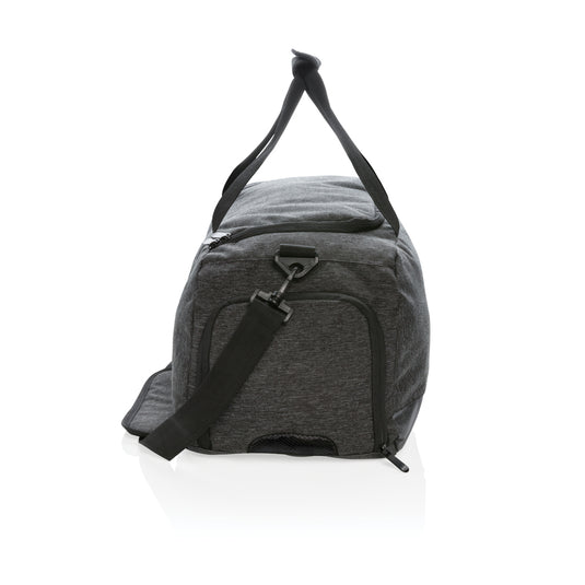 XD Collection 900D PVC-free weekend and sports bag with handles and zipper, designed for travel and active use.