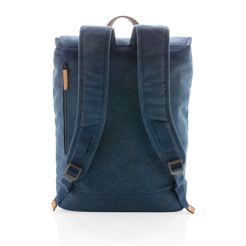 Load image into Gallery viewer, PVC-free Canvas laptop backpack from XD Collection, stylish and durable bag suitable for travel and everyday use.
