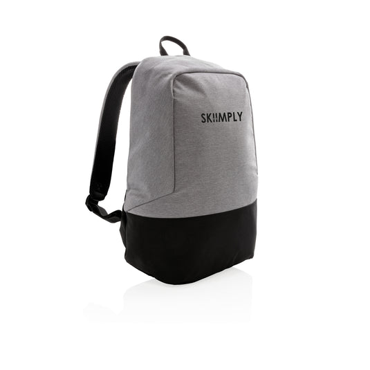 XD Collection RFID anti-theft backpack made of PVC-free material, featuring secure compartments and modern travel-friendly design.